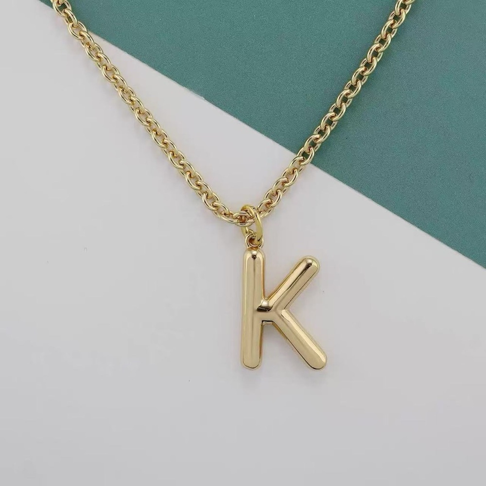 Roxanne Assoulin The Very Big Puffy Initial Necklace K